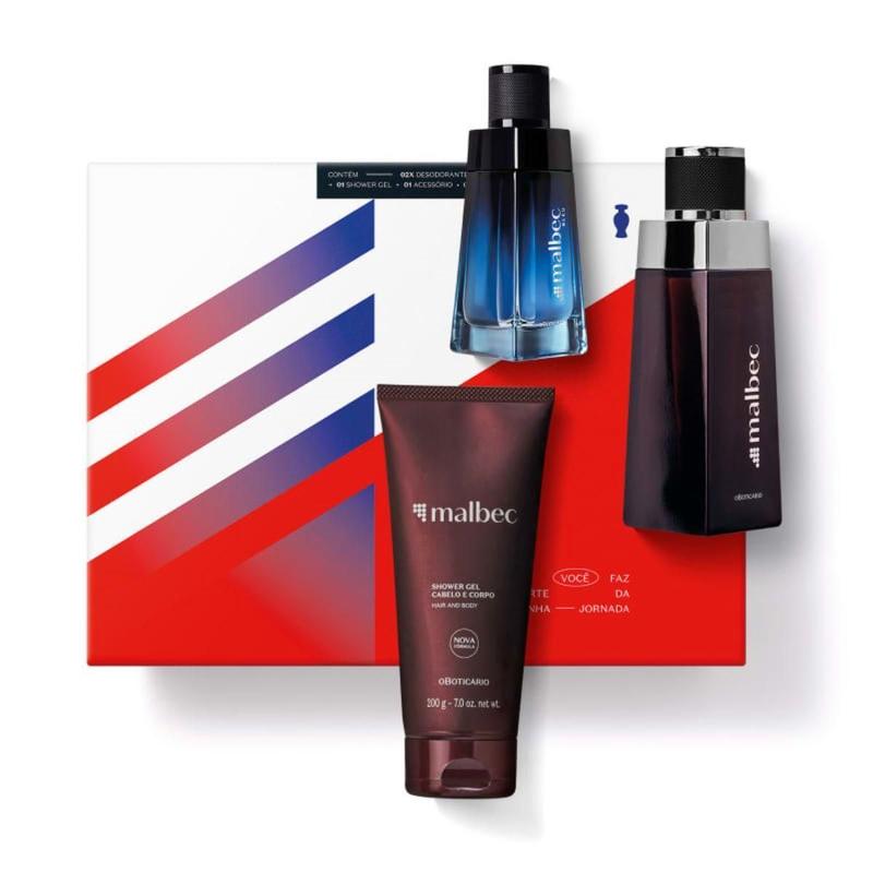 Presente O Boticário Malbec Premium 4 Ítens - O Boticario - Kit de